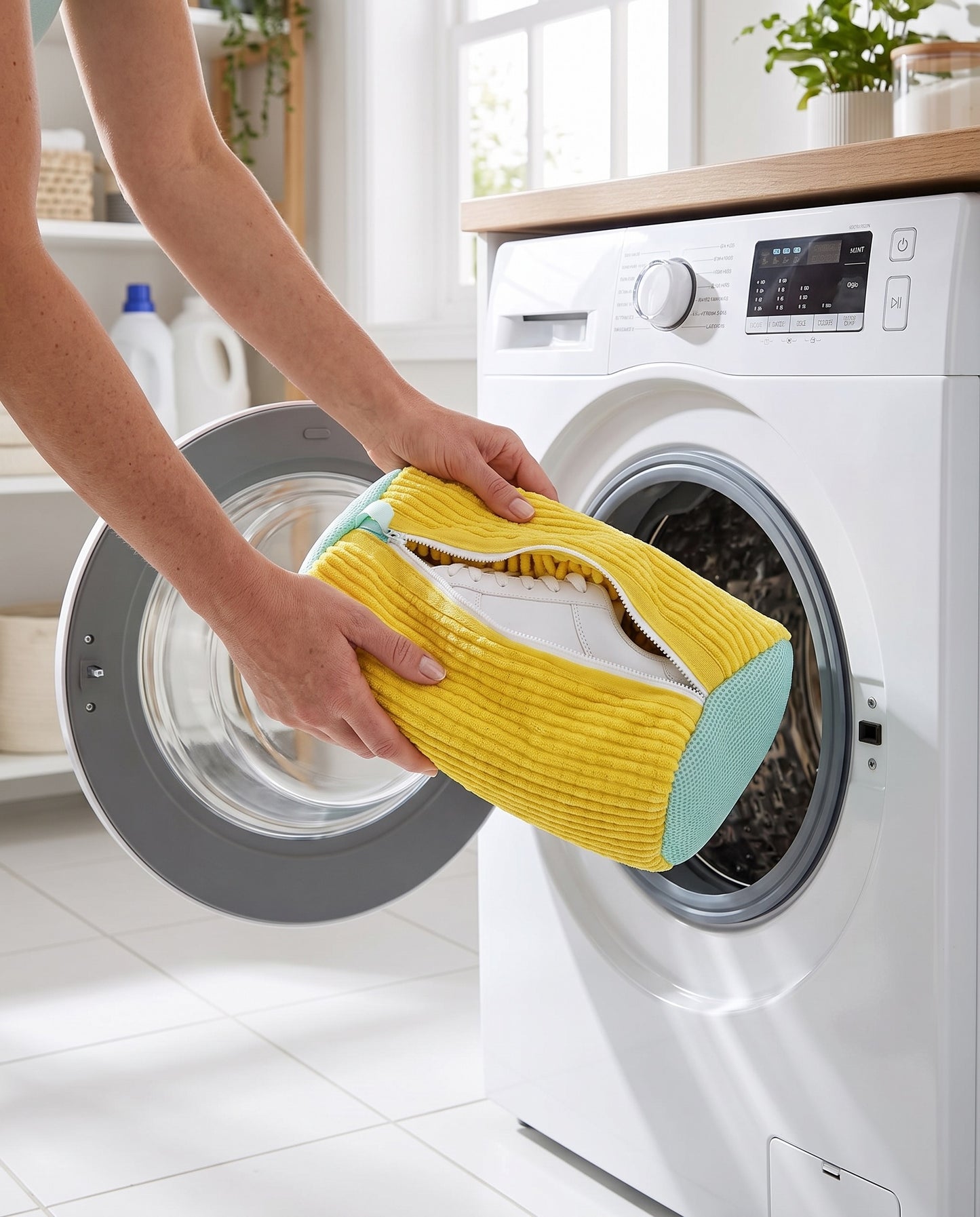 Reusable Shoe Washing Bag - Fits All Shoe Types for Washer & Dryer - Keep Your Footwear Clean!